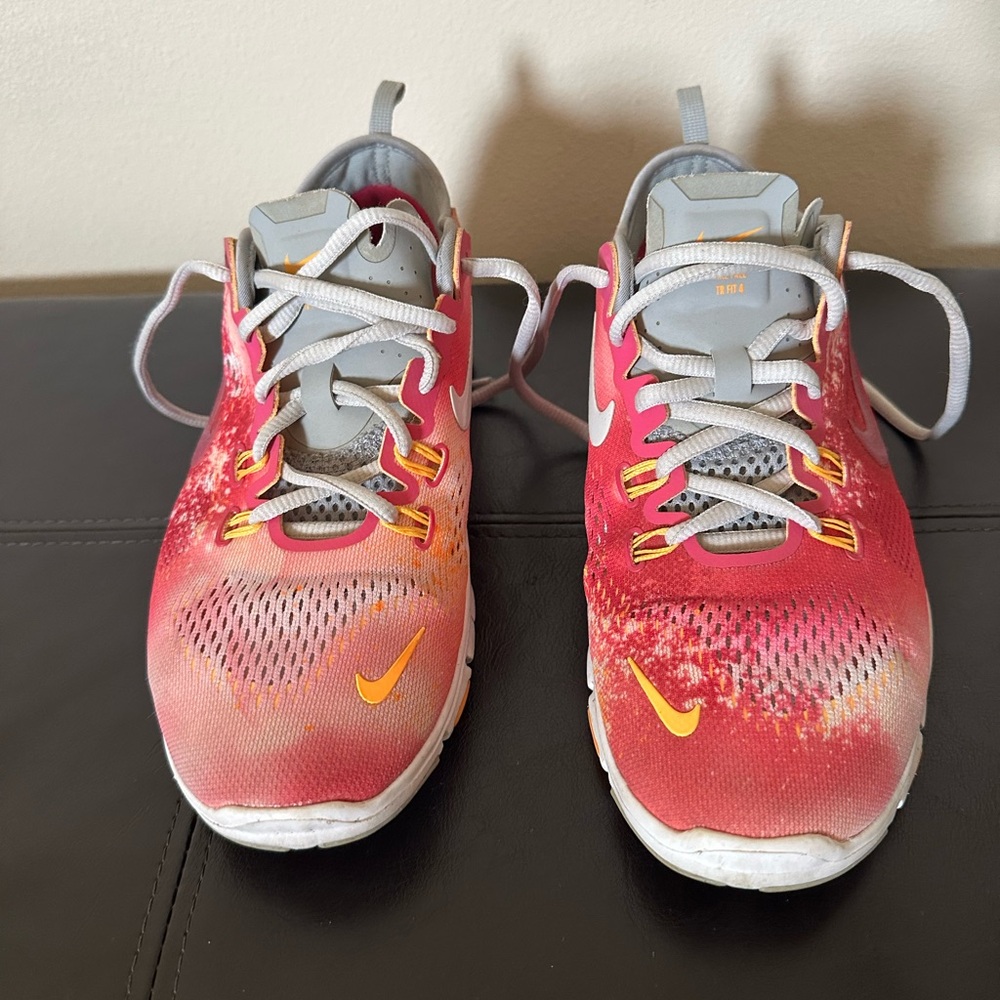 Nike Kids Red and Orange Sneakers